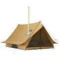 POMOLY Camping Hot Tent Stove Tent Wall Tent Chalet 70 Pro Portable Cabin Tent with Stove Jack and Two Tent Poles for 2-3 Person Hiking Backpacking