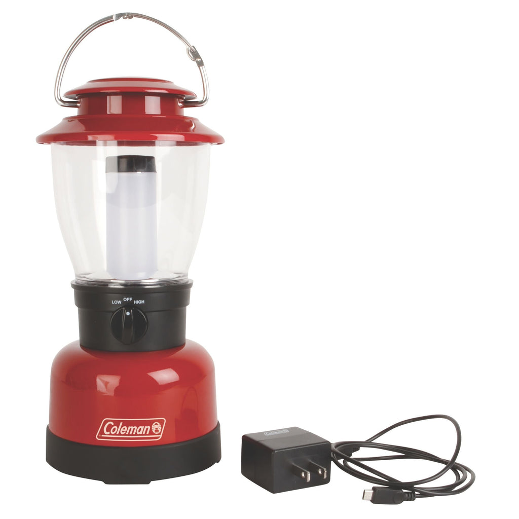 Coleman Classic Rechargeable 400 Lumens LED Lantern Water-Resistant Lantern with USB Charging Port and Carry Handle Great for Camping Power Outage Emergencies & Home Use